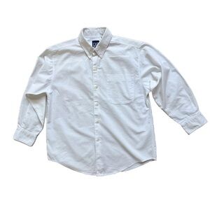 Juniors GAP White Button Up Blouse - sz M